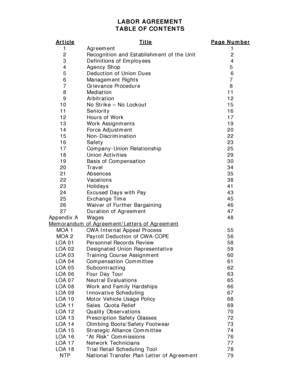 att mobility contract